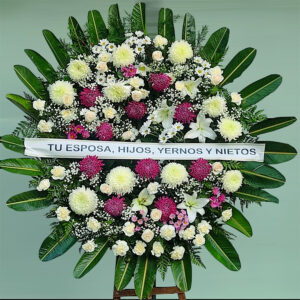 Corona flores naturales